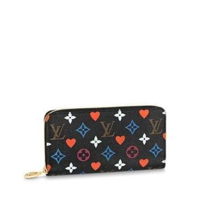 Louis Vuitton GAME ON ZIPPY COIN PURSE Black
