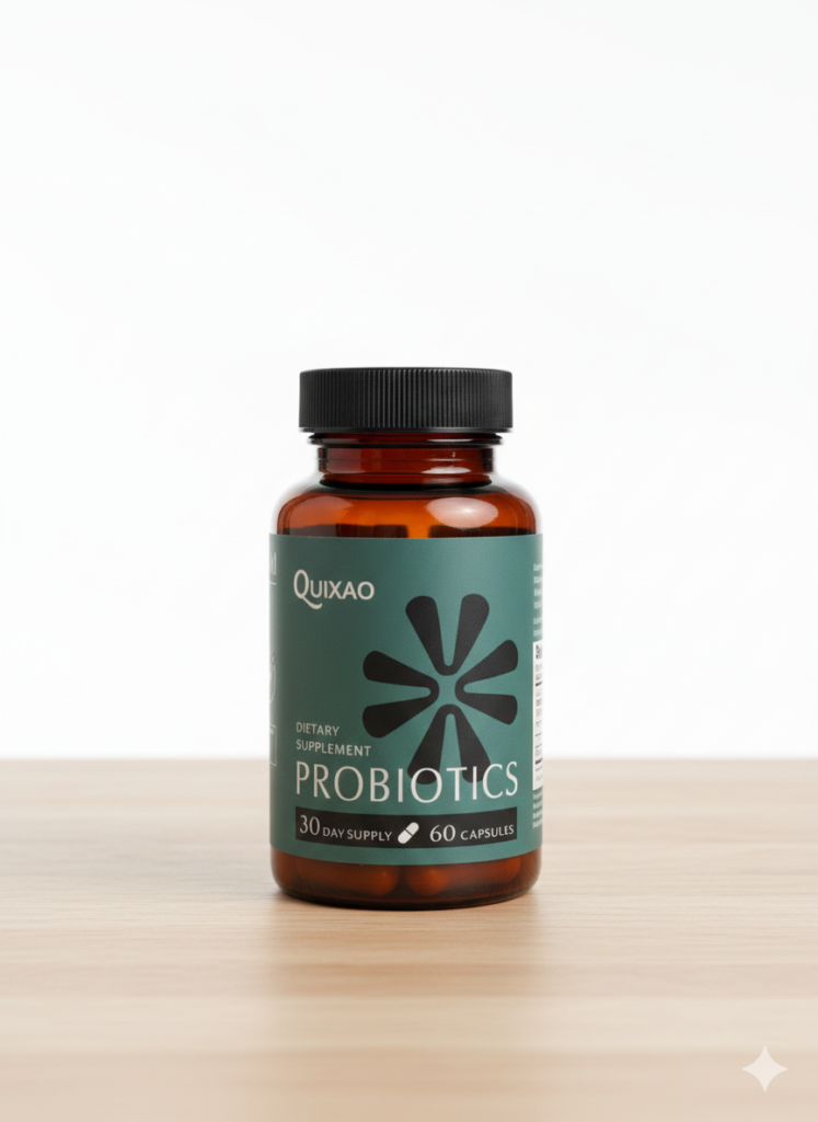 Quixao Probiotics Supplement – Daily Digestive & Gut Health Support | 60 Capsules
