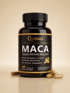 Quixao Maca Root Capsules – Organic Peruvian Maca Supplement for Energy, Vitality & Daily Wellness Support (60 Capsules)