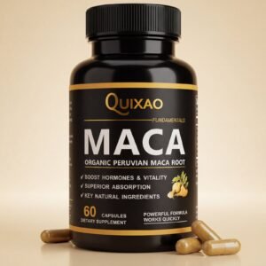Quixao Maca Root Capsules – Organic Peruvian Maca Supplement for Energy, Vitality & Daily Wellness Support (60 Capsules)