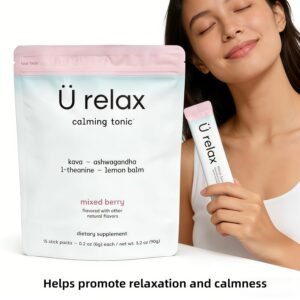 u relax calming drink – stress relief & sleep support beverage | natural relaxation formula for anxiety, better sleep & mood balance