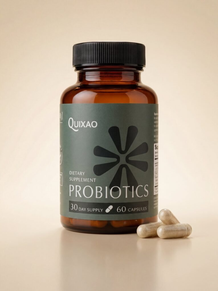 Quixao Probiotics Supplement – Daily Digestive & Gut Health Support | 60 Capsules